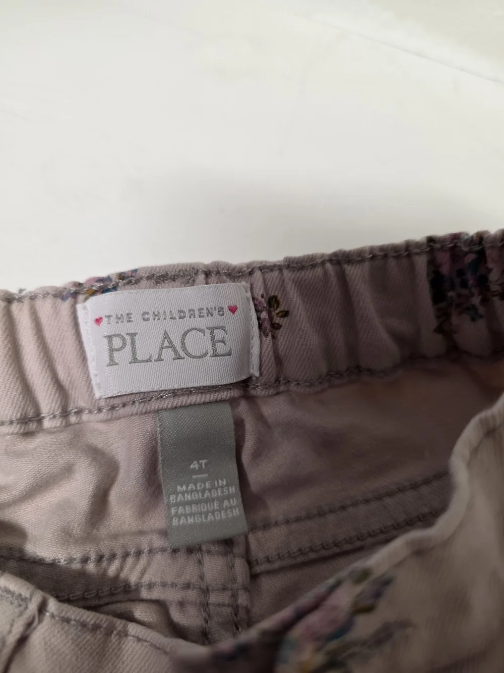 The Children's Place Pink Floral Jeans for Girls